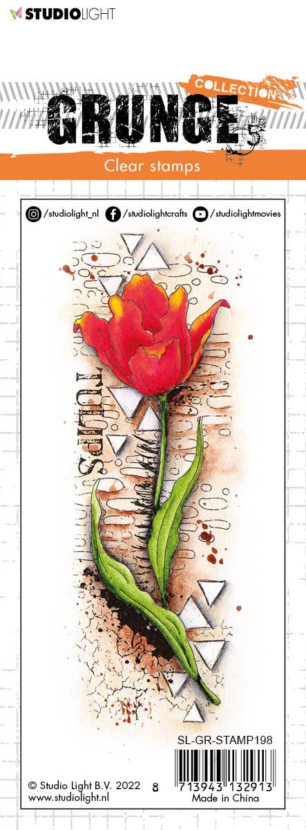 studio light tulip grunge stamps sl gr stamp198 2
