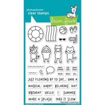 LF2854 lawn fawn clear stamps pool party