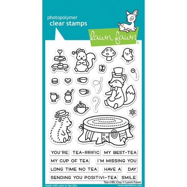 LF2856 lawn fawn clear stamps tea rrific day