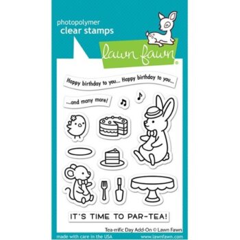 LF2858 lawn fawn clear stamps tea rrific day add on