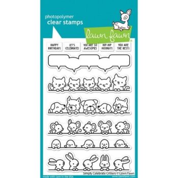 LF2860 lawn fawn clear stamps simply celebrate critters