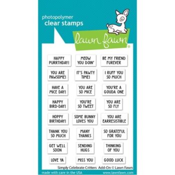 LF2862 lawn fawn clear stamps simply critters add on