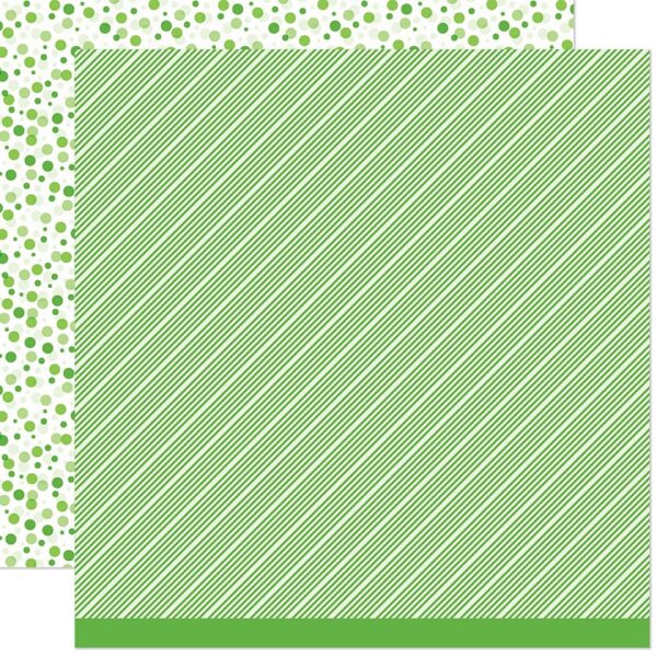 LF2898 Lawn Fawn Scrapbooking Paper Cardstock All The Dots Collection Kiwi Fizz B sml