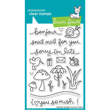 LF799 Lawn Fawn Clear Stamps Gleeful Gardens