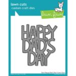 Lawn cuts craft dies giant happy dads day