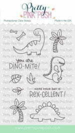 Pretty Pink Posh Clear Stamps Dinosaur Friends