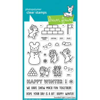 LF2941 lawn fawn clear stamps snowball fight