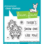 LF2943 lawn fawn clear stamps snow one like you