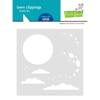 LF2980 lawn fawn clippings stencil nighttime sky