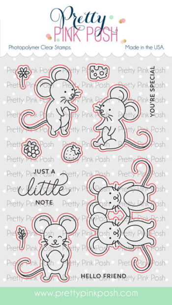 Pretty Pink Posh Coordinating cutting dies Mouse Friends2