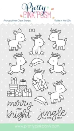 Pretty Pink Posh Clear Stamps Reindeer Friends