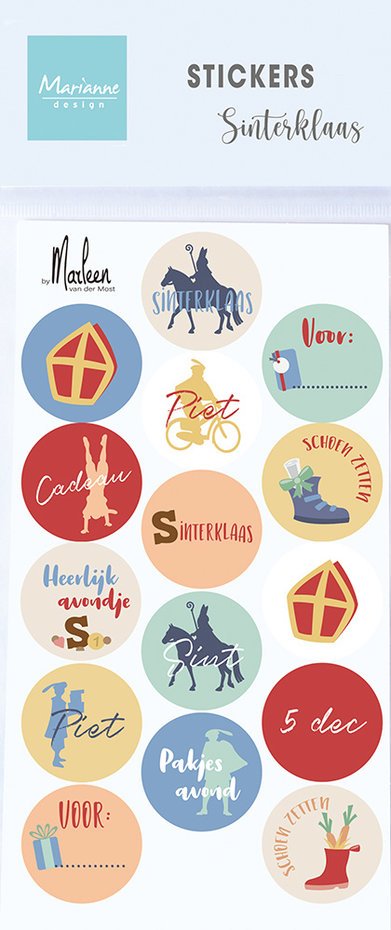marianne design stickers sinterklaas by marleen ca