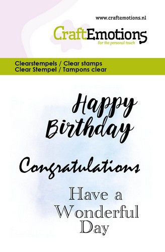craftemotions clearstamps 6x7cm text happy birthday en 01 23 328375 nl G