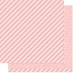 LF2915 Lawn Fawn Stripes n Sprinkles Cardstock 12x12 Pink Pow A