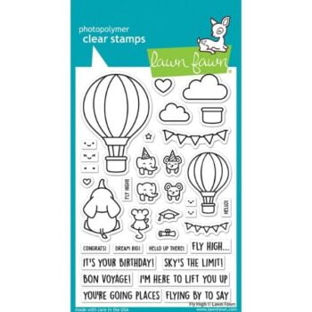 LF3069 Lawn Fawn Clear Stamps Fly High