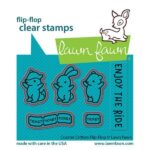 LF3076 Lawn Fawn Coordinating Cutting Dies Coaster Critters Flip Flop Overview