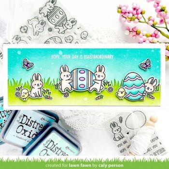 LF3079 Lawn Fawn Clear Stamps Eggstraordinary Easter Add On example
