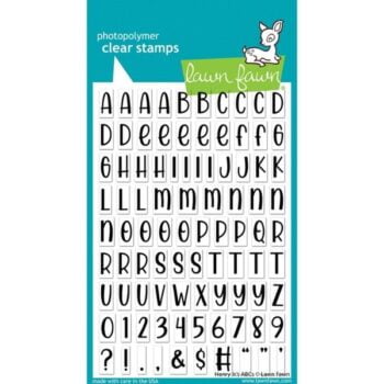 LF3082 Lawn Fawn Clear Stamps Henry Jr.s ABCs