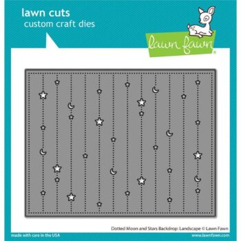 LF3105 Lawn Fawn Stand Alone Cutting Dies Dotted Moon and Stars Backdrop landscape