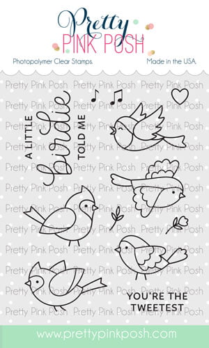 Pretty Pink Posh Clear Stamps A Little Birdie
