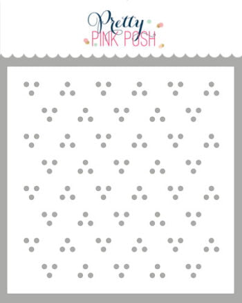 Pretty Pink Posh Stencil Swiss Dots