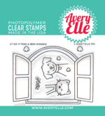 ST2317 Avery Elle clear stamps Peek A Boo Window
