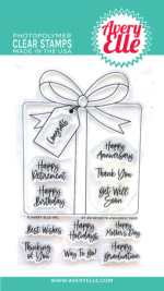 ST2322 Avery Elle clear stamps Gifts and Greetings