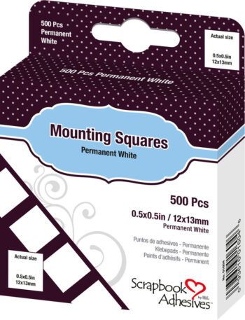 scrapbook adhesives mounting squares white 500pcs