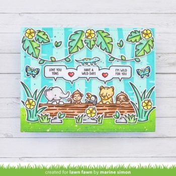 LF3164 lawn fawn clear stamps simply celebrate more critters vb