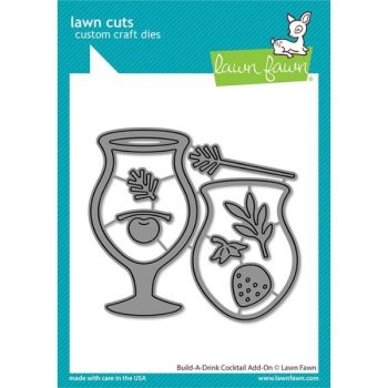 LF3177 lawn fawn stand alone custom craft dies build a drink cocktail add on