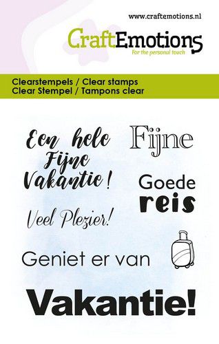 craftemotions clearstamps 6x7cm tekst vakantie nl 05 23 329236 nl G