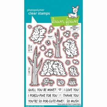LF3300 Lawn Fawn coordinating cutting dies Porcu Pine For You detail