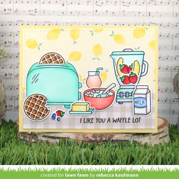 LF3303 Lawn Fawn Clear Stamps A Waffle Lot vb2