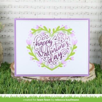 LF3321 Lawn Fawn Hot Foil Custom Craft Plates foiled sentiments happy valentine's day vb2