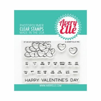 Avery Elle clear stamps conversation hearts 23 37