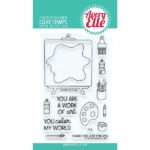 Avery Elle clear stamps work of art 24 08