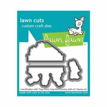 LF3358 lawn fawn coordinating cutting dies hay there hay rides bunny add on