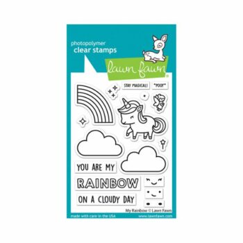 LF3363 lawn fawn clear stamps my rainbow