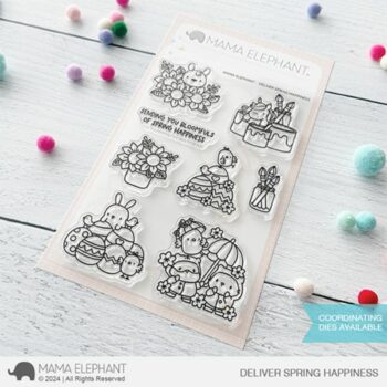 mama elephant clear stamps deliver spring happiness