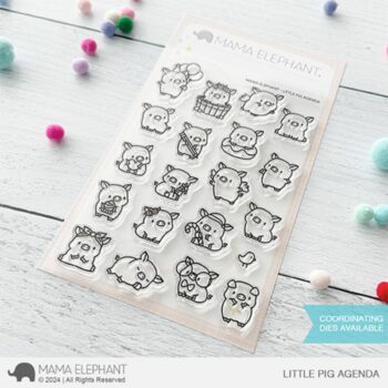 mama elephant clear stamps little pig agenda