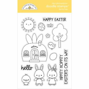 Doodlebug Design Bunny Hop icon stempels