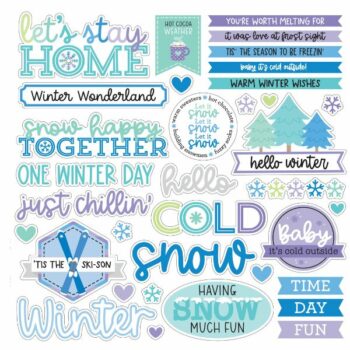 Doodlebug Design Snow Much Fun chit chat die cuts 1