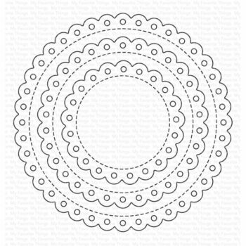 MFT 2742 My Favorite Things Die Namics Stitched Eyelet Lace Circle STAX