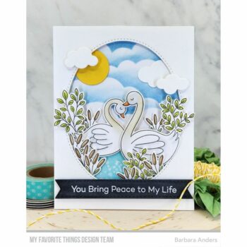 MFT CS 863 clear stamps tranquil swans