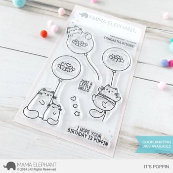 Mama elephant clear stamps Its Poppin