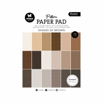 Studio Light Pattern Paper Pad Shades Of Brown SL ES PP166