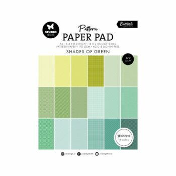 Studio Light Pattern Paper Pad Shades Of Green SL ES PP164