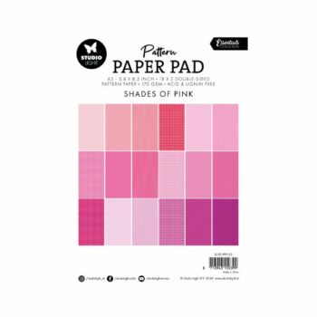 Studio Light Pattern Paper Pad Shades Of Pink SL ES PP163 back