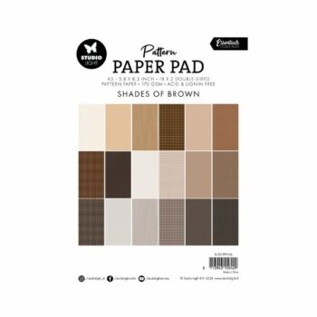 Studio Light Pattern Paper Pad Shades Of brown SL ES PP166 back