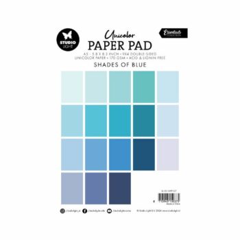 Studio Light Unicolor Paper Pad Shades Of Blue SL ES UPP157 back